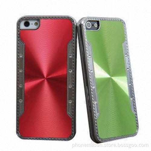 Chrome Brush Metal Cover Case for iPhone 5